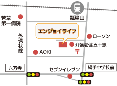 地図　大阪府東大阪市御幸町3